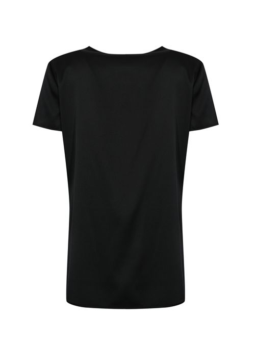 Blusa Cortona in raso di seta Nero MM Max Mara | 2526116017600003